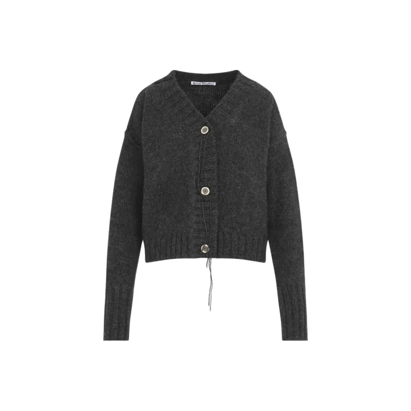 Acne Studios Knit Cardigan Anthracite Grey-0