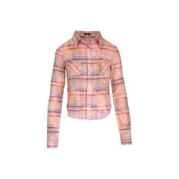 R13 Check print Shirt