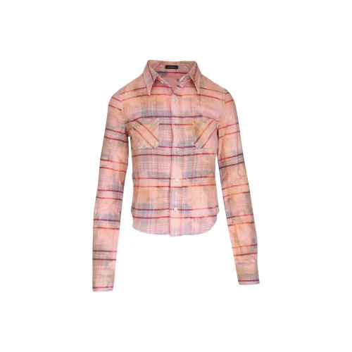 R13 Check print Shirt