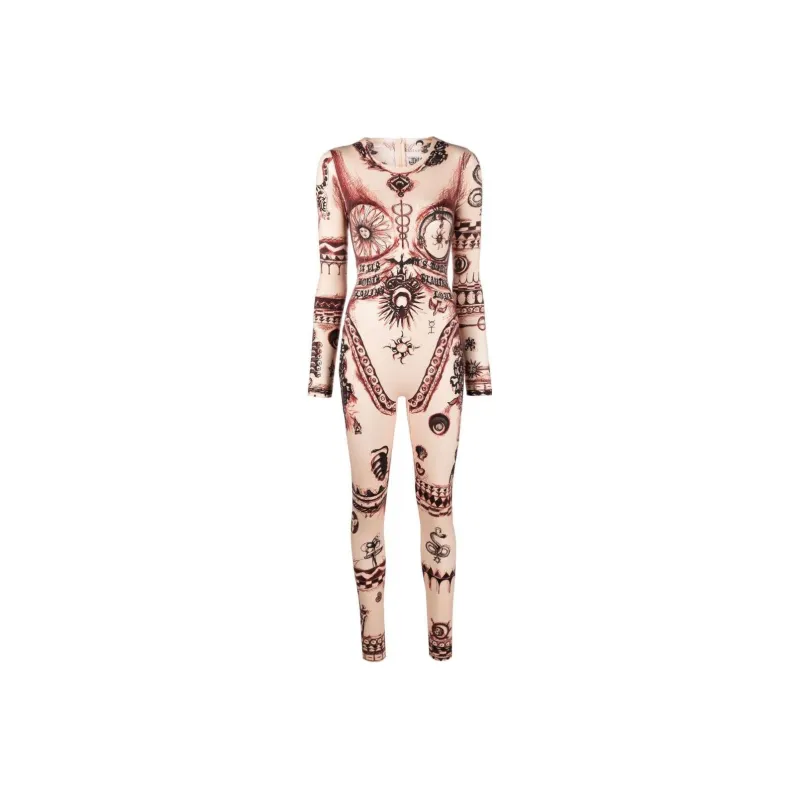 Marine Serre Bodysuits Women's Brown-0