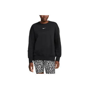 Nike Women's Phoenix Fleece Oversized Crewneck Sweatshirt Black