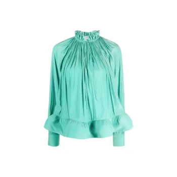 Lanvin Ruffled Gathered Blouse