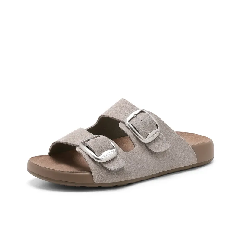 C°BANNER Rubber Sole Abrasion Resistant Slip Resistant Slide Slippers Women's-1
