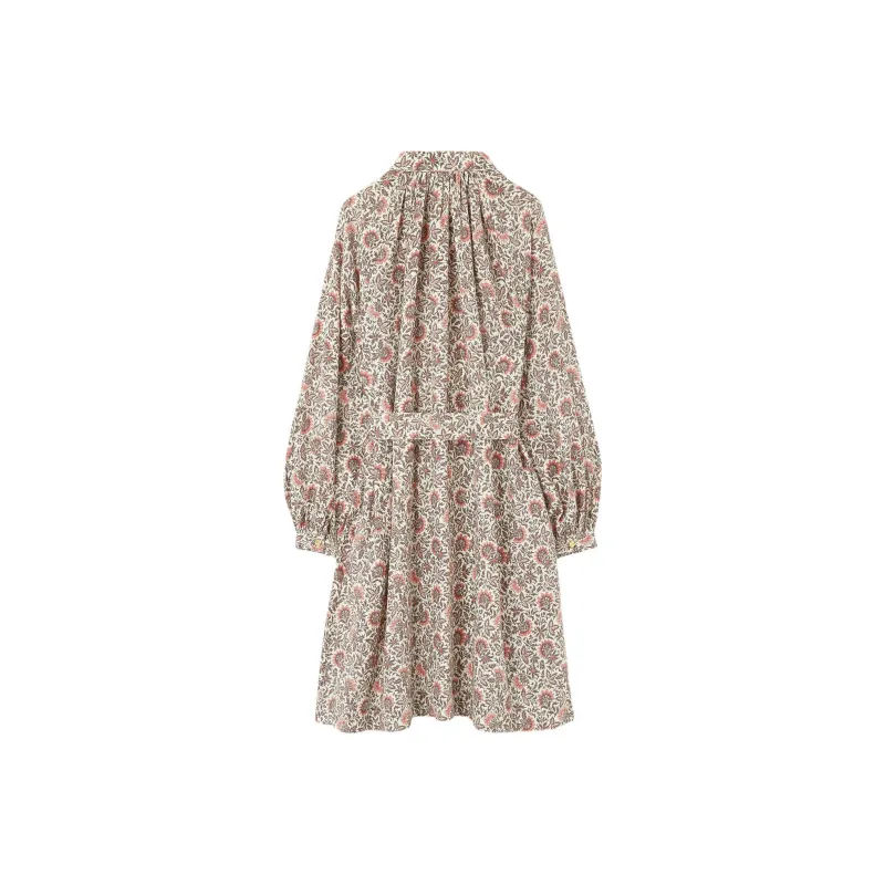 Loro Piana SS25 Long Sleeved Dress Women's Multicolor-1