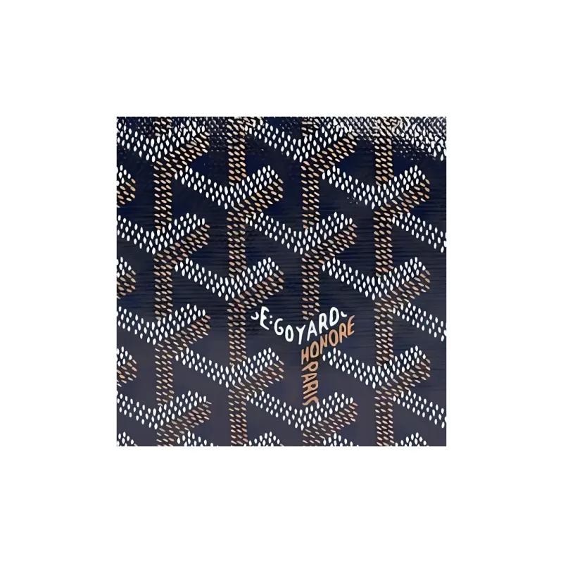 GOYARD Canvas With Heifer Skin Travel Bag Toiletry Bag Unisex Marine Blue-3