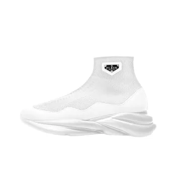 PHILIPP PLEIN Skywalker High Top Casual Shoes Unisex White