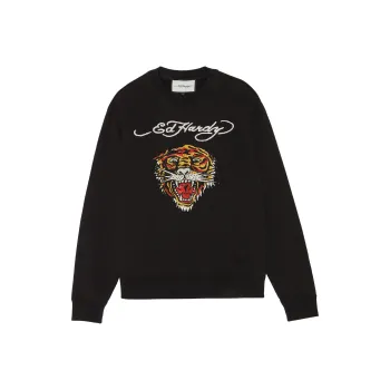 Ed Hardy Sweatshirts Women's Black E1OWW074