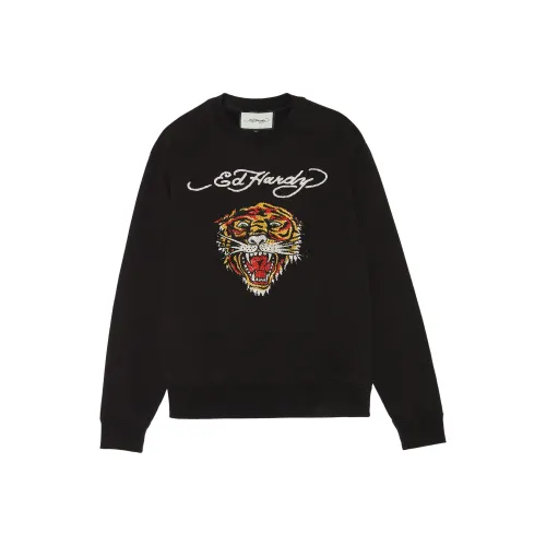 Ed Hardy Sweatshirts Women's Black E1OWW074