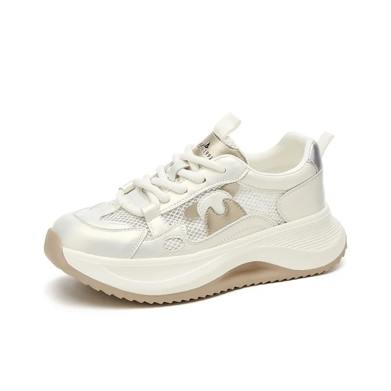 VAEL Cushioning, Slip Resistant, Abrasion Resistant, Breathable Coverage Low Top Chunky Sneakers Women's-6