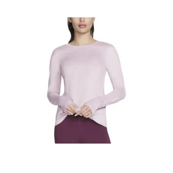 Skechers GO DRI Swift LS Regular T-Shirt Women's Blush Pink