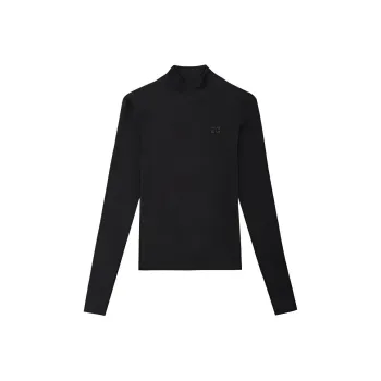 GANNI Embroidered logo Sweater