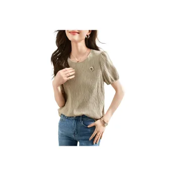Mo Han Yi Mei Shirt Women's Light Gray Green