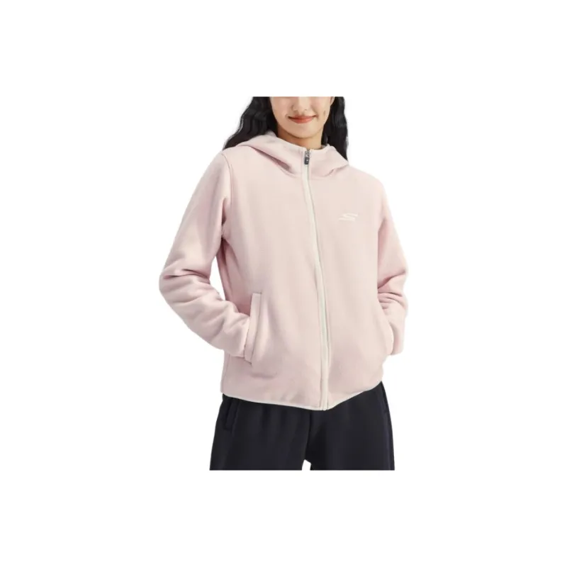 Skechers Sports Life Collection Jackets & Coats Women's Gray Pink-0