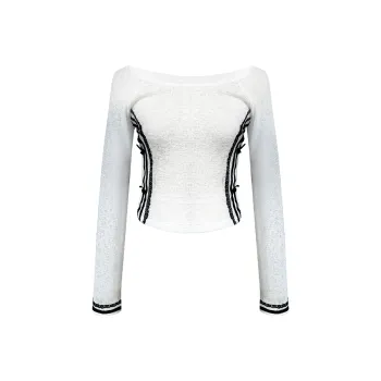 Girly Fancy Club Knitwear Women's White