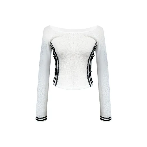 Girly Fancy Club Knitwear Women's White