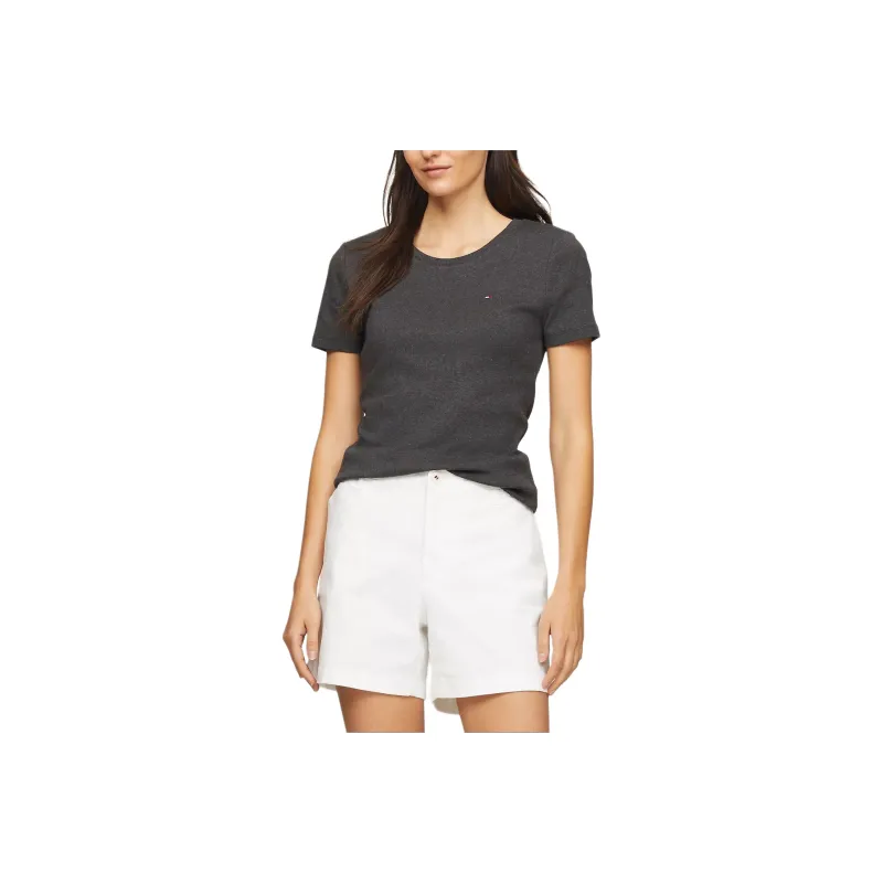 Tommy Hilfiger Regular T Shirt Women's Gray-0