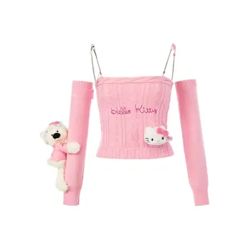 13 DEMARZO x Sanrio Strapless Top Women's Pink