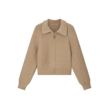VIMLY Knitwear Women's Milk Tea Coffee
