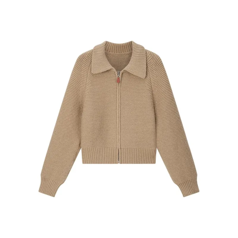 VIMLY Knitwear Women's Milk Tea Coffee-0