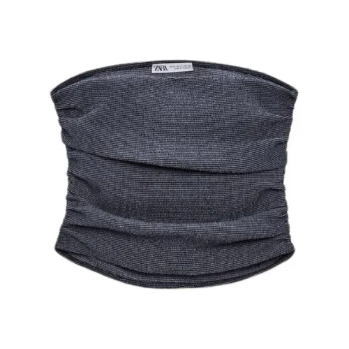 ZARA Strapless Top Women's Indigo