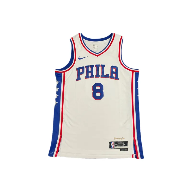 Nike x NBA 76ers Basketball Jersey Men's White-0