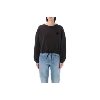 ISABEL MARANT ETOILE Margo Drawstring Cropped Sweatshirt