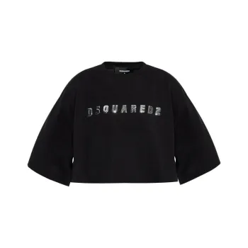 DSQUARED 2 Cropped Oversize Fit T Shirt