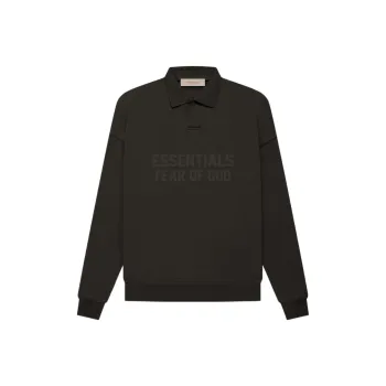 Fear Of God Essentials Women's L/S Polo Off Black