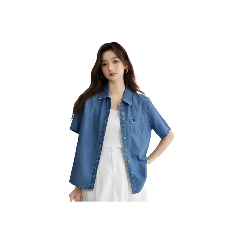 Inman Shirts Women's Denim Blue-0