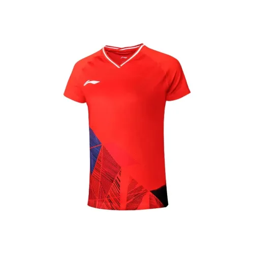 LiNing T Shirt Women's Deep Red