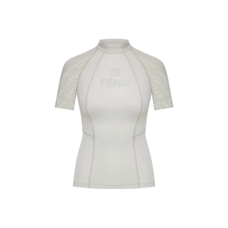 FENDI T Shirts Women's Gray-0