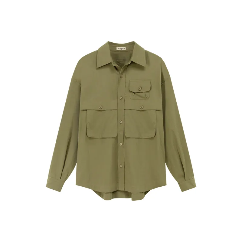 NO ONE ELSE Shirts Unisex Mustard Green-0