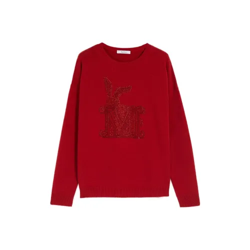 MaxMara SS23 Chinese New Year Cashmere Sweaters Women's Red
