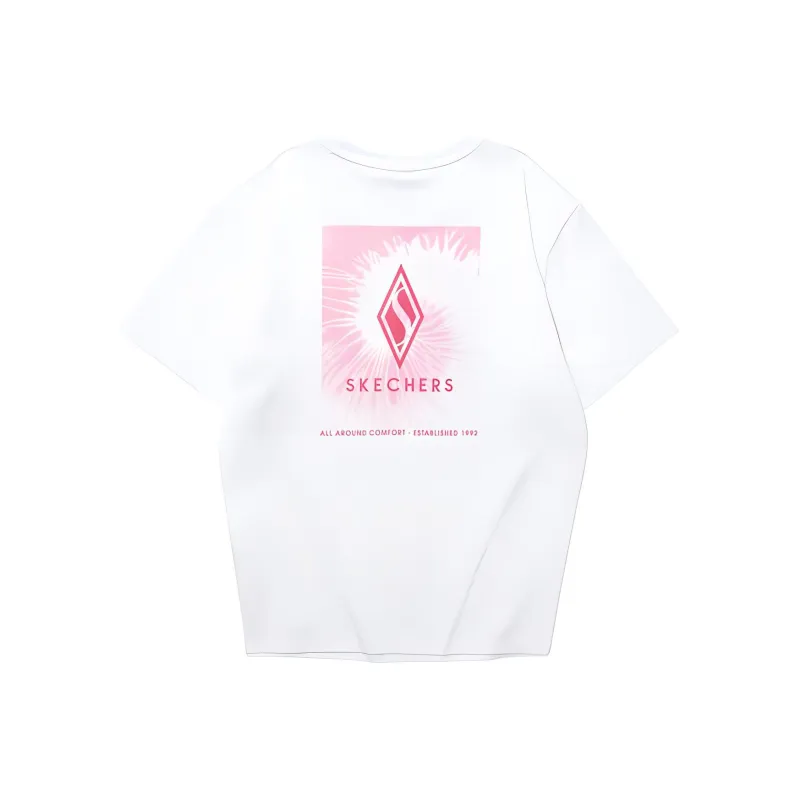 Skechers Diamond Series T Shirts Women's Bright White-0
