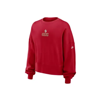 Nike San Francisco 49ers Rewind Women's Nike Nfl Pullover Crew