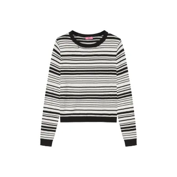 CHUU Knitwear Women's Black White Stripes