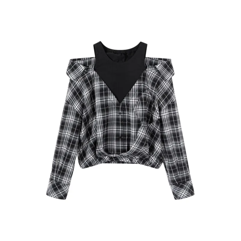 EICHITOO Shirt Women's Black Trim-0