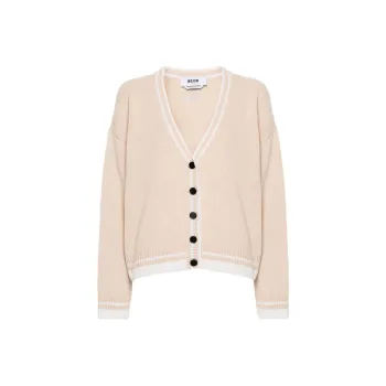 MSGM Embroidered logo Cardigan