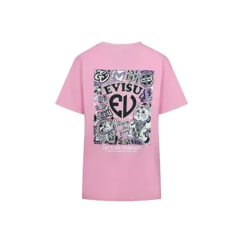 EVISU T Shirts Women's Pink