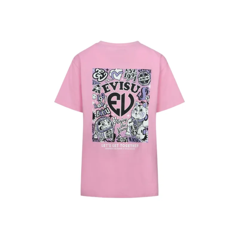 EVISU T Shirts Women's Pink-0