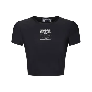 VERSACE JEANS COUTURE Logo Print Crop Top