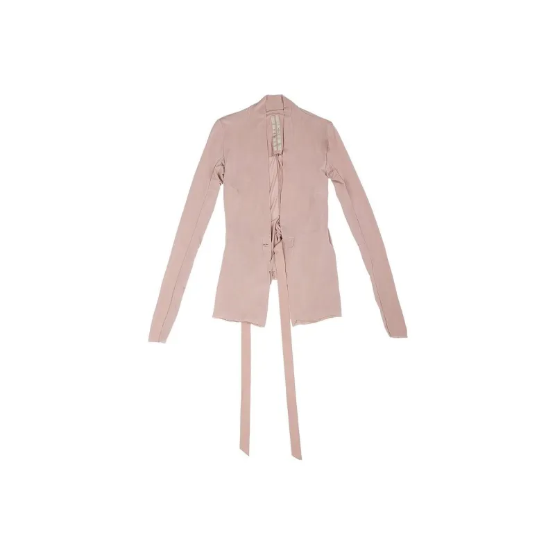 RICK OWENS Hollywood Wrap Jacket 'Dusty Pink'-0
