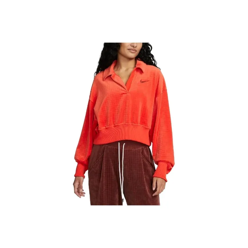 Nike Polo Shirts Women's Spicy Red-0
