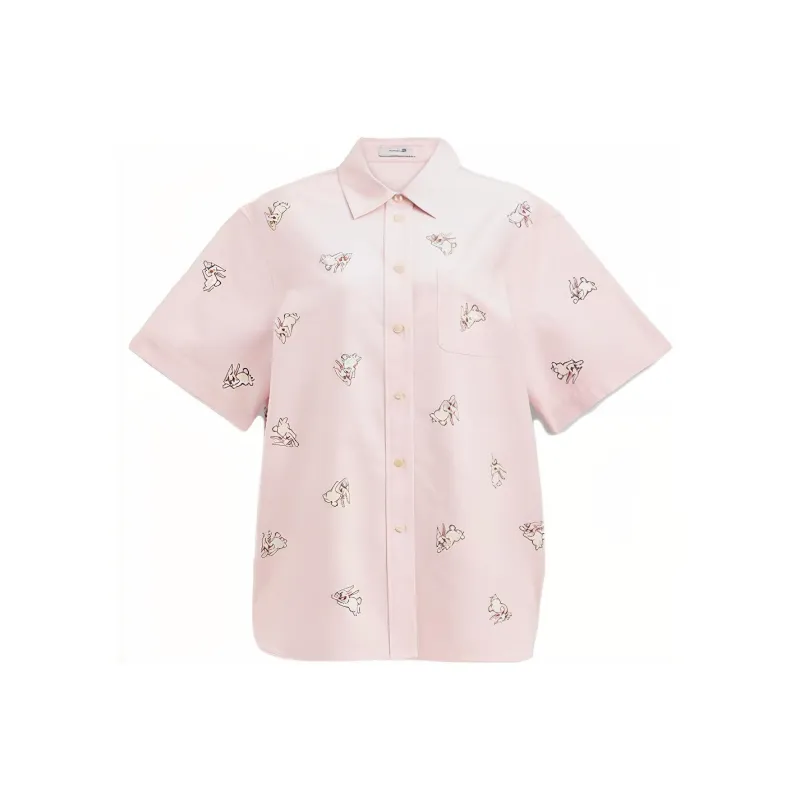 COACH Shirts Women's Pink-0