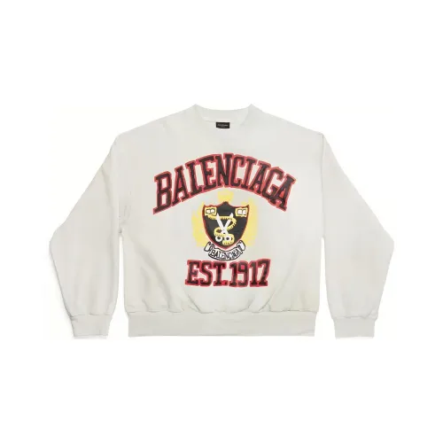 Balenciaga Sweatshirt Loose Fit Style Women's White