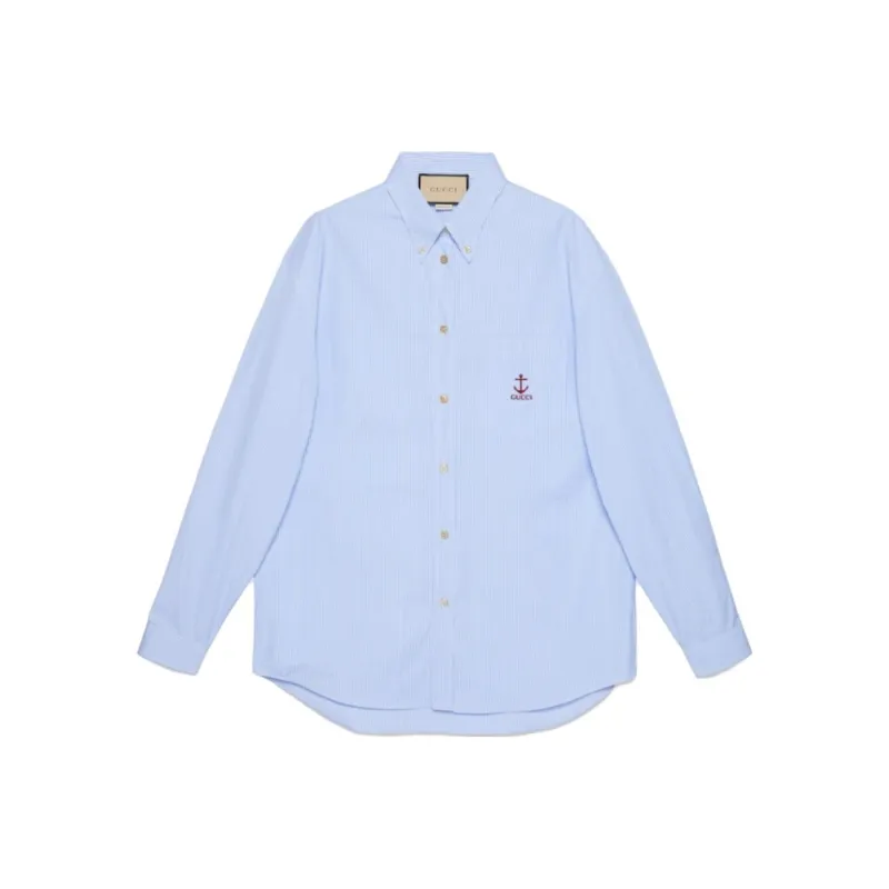 GUCCI Shirts Women's Blue-0