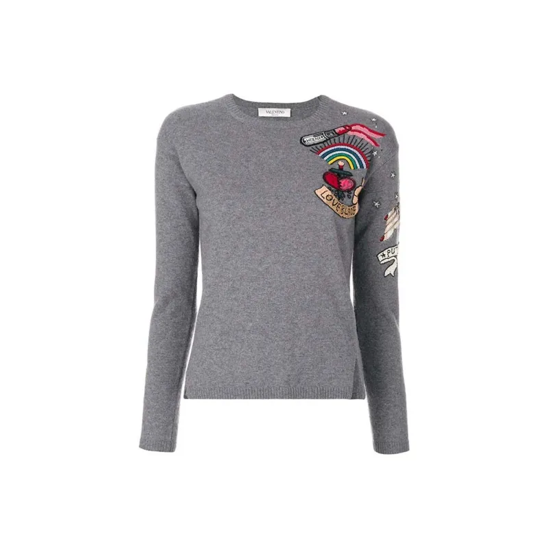 Valentino SS22 Sweater Women's Gray-0