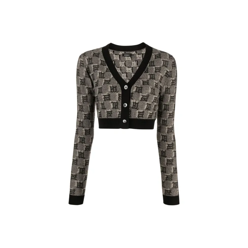 Misbhv Monogram print Cropped Cardigan-0