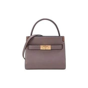 TORY BURCH Lee Radziwill Leather Handbags Shoulder Bag Crossbody Bag Mini Women's Scallop Shell Umber