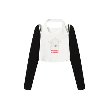 ANDREA MARTIN T Shirts Women's Black White